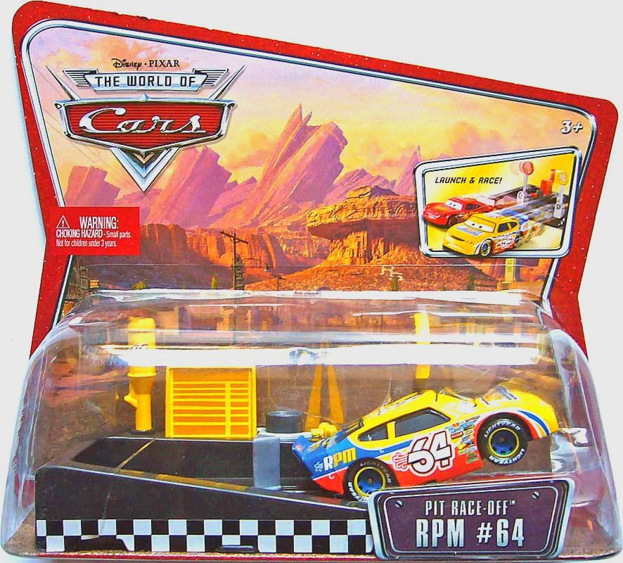 RPM #64 - Pit Row Launcher — Rare Pixar Cars Diecast